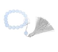 BESPORTBLE Delicate Glass Bracelet with Tassels for Comfortable Wear and Festival Decorating Use, Handheld Rosary Beaded Bracelet Suitable for Paying Respect to Buddha and Special Occasions