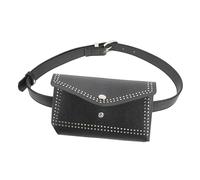 BESPORTBLE Delicate Punk Style Waist Bag for Men and Women Multi Function Detachable Belt Pouch with Decorative Rivets Fashionable and Versatile Belt Bag