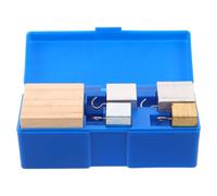 BESPORTBLE Density Cubes Set, Copper Iron Aluminum Wood Cube Blocks for Physics Experiment Kit, Specific Gravity Testing, Science Lab Education, Students