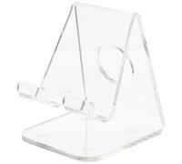BESPORTBLE Desk Mobile Phone Holder Acrylic Display Rack with Minimalist Contemporary Design for Mobile Phone and Wallet Storage, for Shopping Mall Showcase and Retail Use
