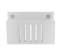 BESPORTBLE Desk Side Hanging Organizer, for Magazine Tablet, for End Tables Home Office Desks Computer Workstations Dressing Table White