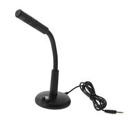 BESPORTBLE Desktop Microphone with 3.5mm Plug for Voice Chat and Recording | Plastic Body, Adjustable Angle and Stable Pedestal, Portable Set for Pcs and Interfaces