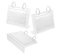 BESPORTBLE Desktop Photo Frame Stand Hold to 34 Sheets Acrylic with Flip Design 3pcs Elegant Mini Photo Album for Home and Office and Versatile Placement