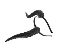 BESPORTBLE Detachable Black Devil Horns Headband Elastic Gothic Steampunk Monster Horns Halloween Cosplay Headpiece for Adults Party Photo Shoot