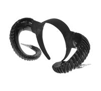 BESPORTBLE Devil Horn Headband for Adults with Silver Accent Creative Horn Design Party Hair Band Sturdy Comfortable Hair Accessory for Halloween Christmas Birthdays and Cosplay