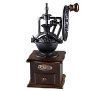 BESPORTBLE Df54 Coffee Grinder Manual Coffee Grinder Vintage Hand Crank Bean Mill with Wooden Base and Drawer Easy to Carry for Traveling and Business Travel Grind