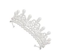 BESPORTBLE Diamond Pearl Crown Bride Beautiful Headdress Crown Headwear Rhinestone Pearl Fashion Bridal Hair Accessories for Wedding