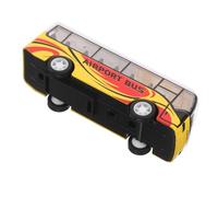BESPORTBLE Diecast Airport Bus Pull Back Friction Powered Car Model Bus for Collectible Vehicle for Goodie Bags and Playtime Fun