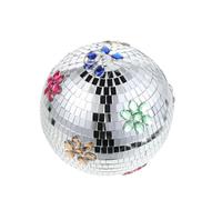 BESPORTBLE Disco Ball Hanging Decoration Mirror Ball with Mirrored Glass Surface for Wedding Dance Floor and New Year Party Crafting Supplies