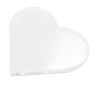 BESPORTBLE DIY Acrylic Heart-Shaped Home Ornament 10x10x1cm Memorial Acrylic Board English Blessings for Remembering Loved Ones Sheet for Craft Projects and