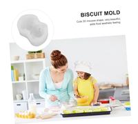 BESPORTBLE DIY Baking Mold French Bulldog Shape Cake Cookie Mousse Mold White High Temperature Resistant for Party Cake Decorating
