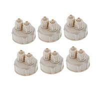 BESPORTBLE DIY CO2 Bottle Caps 6pcs Set Quick Screw Plastic Caps for Carbon Dioxide Generator Suitable for Aquarium and Hydroponics Essential DIY Accessories
