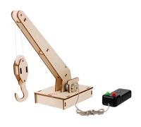 BESPORTBLE Diy Crane Model Stem Science Learning Kit for Boy Girl Educational Assembly Toy to Inspire Creativity and Basic Physics Knowledge