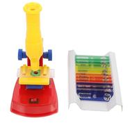 BESPORTBLE DIY Educational Microscope with LED Light Self Assembly Science Kit for Students Manual Optical Microscope for Creative Scientific Experiments and Learning
