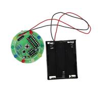 BESPORTBLE DIY Electrical Circuit Kit Luck Draw Wheel with LED Lights Random Chip Controlled Outputs Soldering Practice for Electronic Assembly and Science Experiments