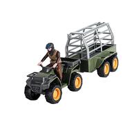 BESPORTBLE DIY Farm Play Set with Motorcycle Model and Farmer Figure Miniature Farm Scene Toy for Boys and Girls Educational Outdoor Play Micro Landscape Props