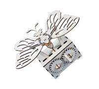 BESPORTBLE DIY Hand Cranked Wooden Butterfly Science for Educational Craft Kit Encouraging Hands Exploration and Critical Thinking Skills Development