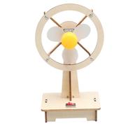 BESPORTBLE DIY Manual Assembly Wooden Fan Kit for Educational Science for Hand Eye Coordination and Intellectual Development Easy to Build Stem Science Project for Boys