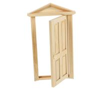 BESPORTBLE Diy Miniature Wooden Door Model Scale Enhance Your Miniature House Decor Detail Craftsmanship