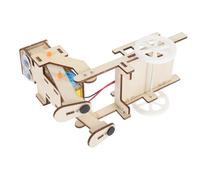 BESPORTBLE Diy Robot Building Kit for Boy Girl Interactive Science Project Model with Pulling Cart Engaging Educational Plaything for Creative Learning