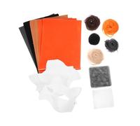 BESPORTBLE DIY with Smooth Paintable Surface Soft Felt Fabric and Eye Mesh Creative Blank Cat for Cosplay Halloween Themed Parties and Art Projects Kit