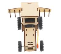 BESPORTBLE DIY Wooden Electric Cultivator Model for Educational Science Experiment with Smooth Rounded Edges Creative Stem Assembly Project for Boys