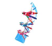 BESPORTBLE Dna Double Helix Model Kit Educational Teaching Aid for Biology Interactive Classroom Science Tool DIY Gene Structure Components for Student Engagement Random Base Style