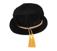 BESPORTBLE Doctoral Graduation Ceremony Tam Hat Lightweight Durable Graduation Prop for Adults Comfortable Wear Design Fits All Black