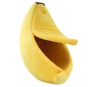BESPORTBLE Dog Beds Cat Bed Pet Warm House Banana Bed Soft Cotton Easy to Clean Comfortable Nest Size m