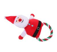 BESPORTBLE Dog Chew Toy Santa Claus Squeaky Plaything for Puppies Durable Chew Toys for Christmas for Tooth Cleaning and Training