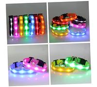 BESPORTBLE Dog Collar Led Lights Night Vision Pet Safety Collar Flashing Circular Adjustable for Dogs