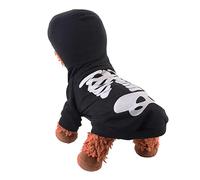 BESPORTBLE Dog Halloween Costumes Glow-in-the- Outfit Black l for Small to Medium Dogs
