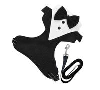 BESPORTBLE Dog Harness Leash Tuxedo for Large Dogs Pirate Costume Wedding Suit Bow Tie Adjustable Breathable Material Pet Dress up