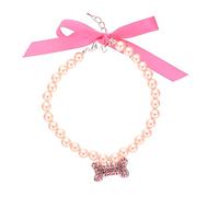 BESPORTBLE Dog Necklace Jewelry for Small and Medium Pets Rhinestone and Collar for Festive Parties and Special Occasions