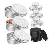 BESPORTBLE Dog Scent Training Boxes 12-pack with 3 Types Honeycomb Leaf Juice Holes Soft Magnetic Stickers Included Portable Dog Agility Training Tools for Scent Work
