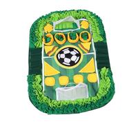 BESPORTBLE Dog Snuffle Mat Football Field Design Portable Interactive for Slow Feeding Puzzle Training with Hidden Treat Compartments Encouraging Natural Hunting Instincts for Puppies and