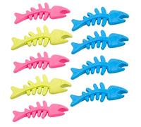 BESPORTBLE Dog Teething Toy Set 9pc Fish Pet Toys Heavy Duty Teething Ring Random Color