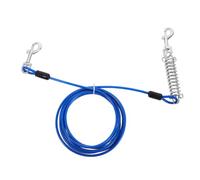 BESPORTBLE Dog Tie Out Cable with Swivel Snap Hook and Spring Tensioner Leash for Camping Outdoor Events Suitable for Small to Dogs Tangle Sturdy Design