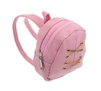 BESPORTBLE Doll Zipper Backpack with Integrated Coin Purse for Sturdy Bag for Financial Learning Accessory Eye Catching Pink Design for Doll Play and