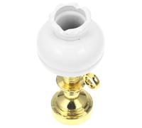 BESPORTBLE Dollhouse Table Lamp Light Miniature Dolls Tiny Retro Vintage Desk Lamp Models Vintage Table Lamp Mini Desk Lamp Model Decorative Mini Desk Lamp Mini Table Lamp White Iron