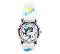 BESPORTBLE Dolphin Pattern Watch for Cute Cartoon Wristwatch with Belt Present for Boys and Aged Years Old