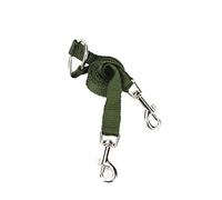 BESPORTBLE Double Dog Leash Nylon 1.5m x 90cm Army Green Dual Control for 2 Dogs Adjustable Length Suitable for Small Breeds Padded Handle for Comfort