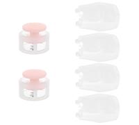 BESPORTBLE Double Hole Spring Cord Locks for Pink Shoelace Clips with Elastic Drawstring Fasteners Secure No Tie Shoe Laces Plastic Toggle Stoppers Easy to Use for Sports and Casual Shoes
