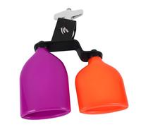 BESPORTBLE Double Mounted Cowbell Educational Percussion Musical Toy for Drumset Kit Two-drum Design for Music Learning Plastic Material for Boys and Girls and Beginners
