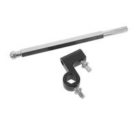 BESPORTBLE Double Pedal Drum Holder Rod with Beater Clips Bass Drum Connecting Rod Replacement Parts for Percussion Instruments Easy Installation for Stage and Studio Use