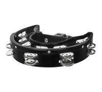 BESPORTBLE Double Row Tambourine Hand Bell for Music Education Portable Percussion Instrument for Beginners and Experienced Players for Birthdays and Special Occasions