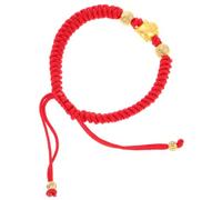 BESPORTBLE Dragon Year Red Braided Bracelet with Dragon Charm Woven Durable Wrist Accessory for Couples Protective Feng Shui Jewelry Symbolizing Luck and Love