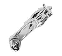 BESPORTBLE Drum Accessory Drum Connecting Clamp Silver Metal Built-in Knobs Multi-function Clip High Reliability for Secure Mounting Hardware