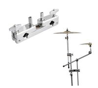 BESPORTBLE Drum Jig Holder Clip Zinc Alloy Multi-function Double Mouth Clamp Balance Clamp for Instrument Drum Accessory