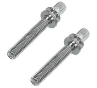 BESPORTBLE Drum Lug Mounting Screws 2Pcs Silver 44.5Mm Stainless Steel with Washers for Drum Kit and Floor Tom